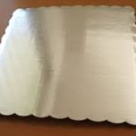 Base de cartón con aluminio rectangular